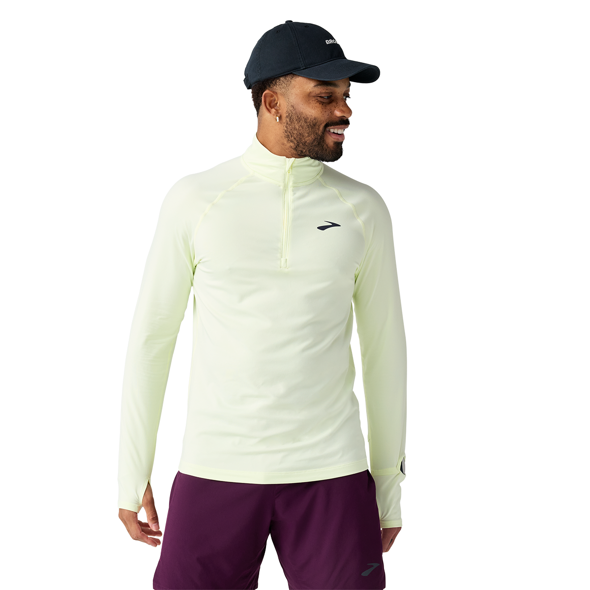 Brooks Dash 1/4 Zip 3.0 — Black — Size Small — Detail View