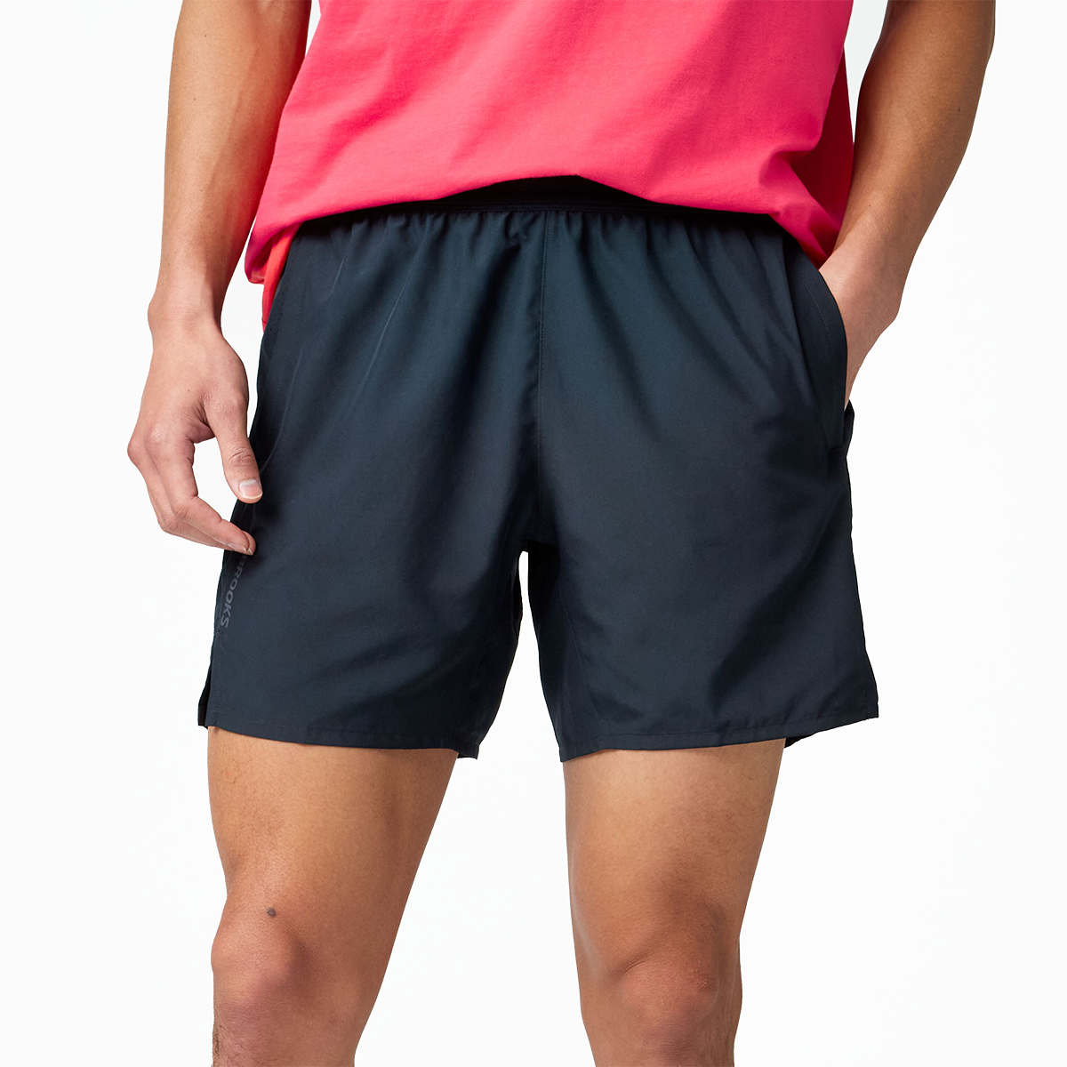 Brooks Dash Short — Black — Size XSmall — Detail View