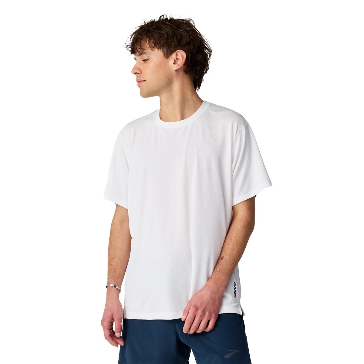 Brooks Dash Short Sleeve — Black — Size XSmall — Front View
