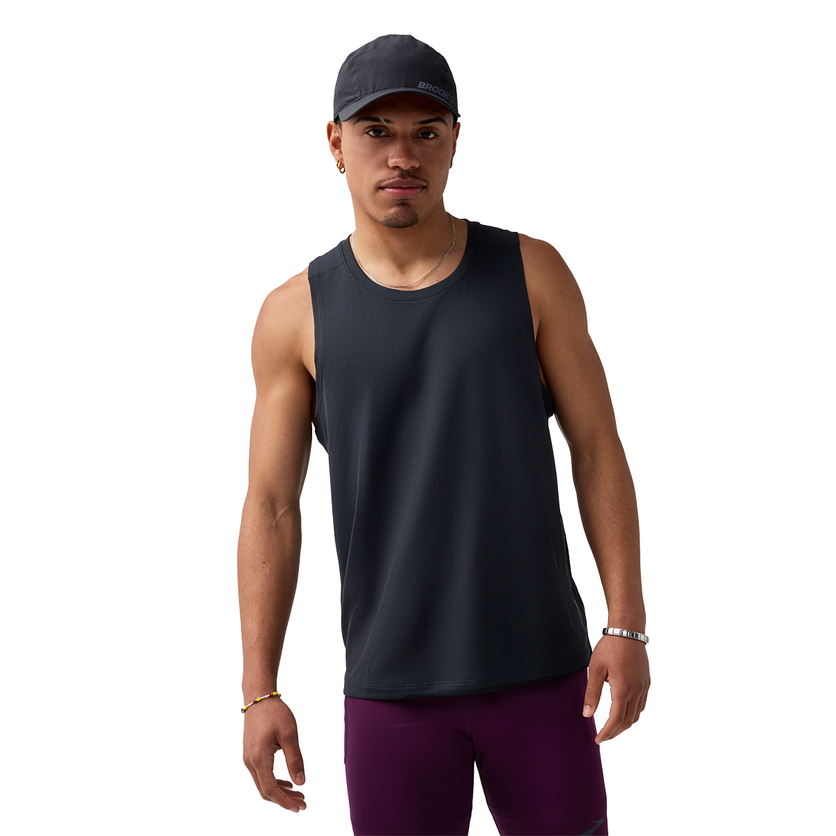 Brooks Dash Singlet — Black — Size XSmall — Alternate View 7