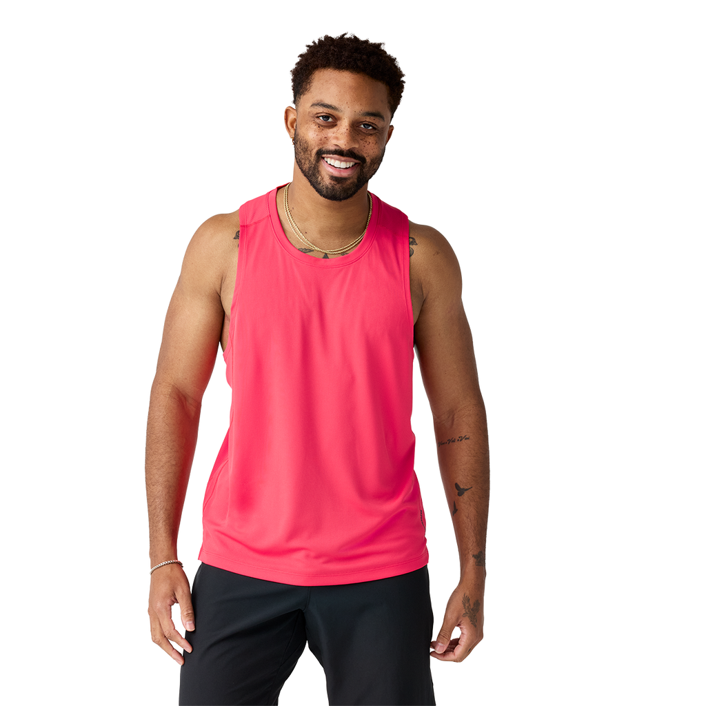 Brooks Dash Singlet — Black — Size XSmall — Top View