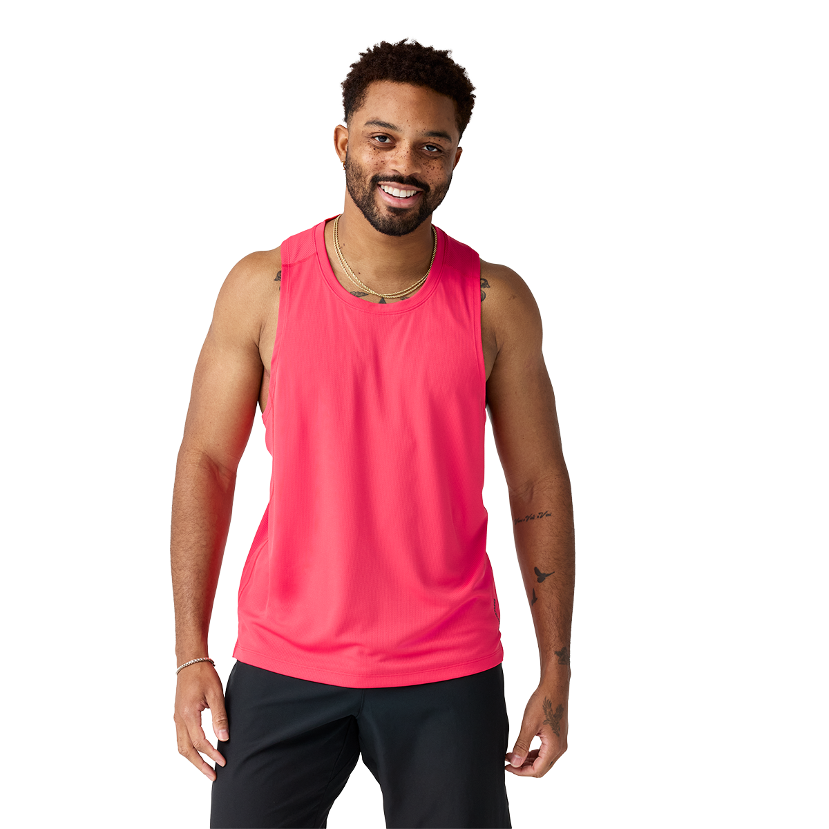 Brooks Dash Singlet — Black — Size XSmall — Top View