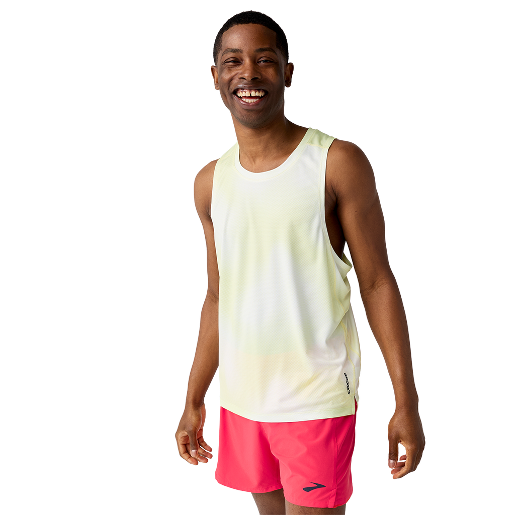 Brooks Dash Singlet Printed — Euphoryc Luminary — Size XSmall — Front View