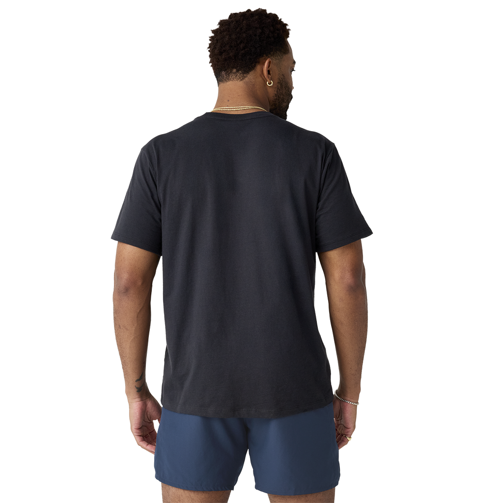 Brooks Graphic Short Sleeve — Black - Dark Luminary — Size XSmall — Back View