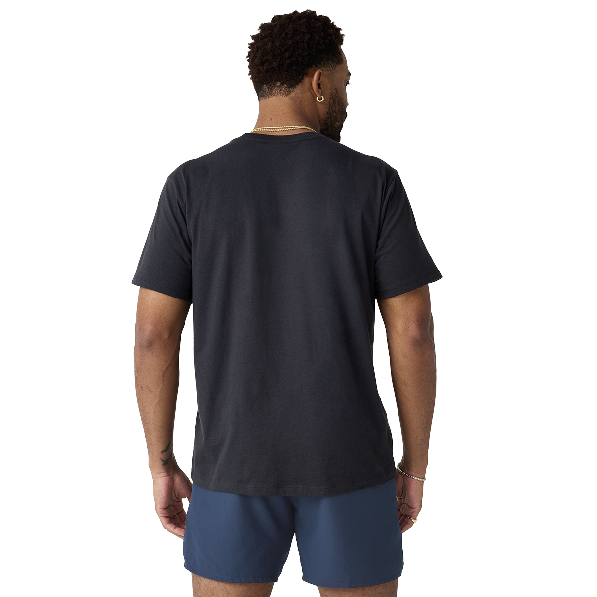 Brooks Graphic Short Sleeve — Black - Dark Luminary — Size XSmall — Back View
