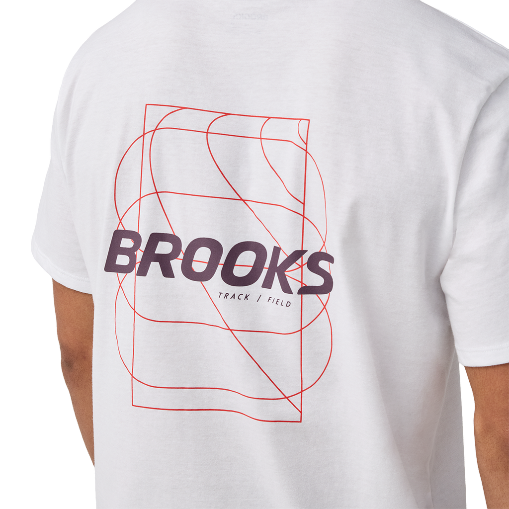 Brooks Graphic Short Sleeve — Black - Dark Luminary — Size XSmall — Lifestyle View