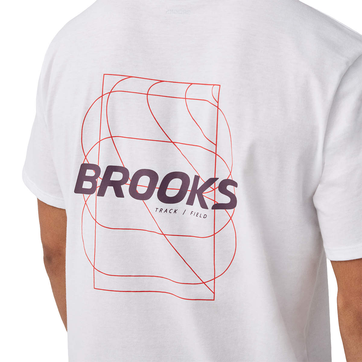Brooks Graphic Short Sleeve — Black - Dark Luminary — Size XSmall — Lifestyle View