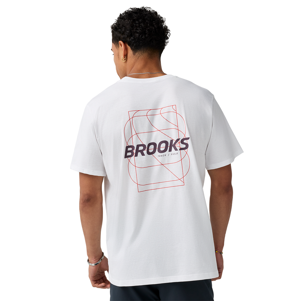 Brooks Graphic Short Sleeve — Black - Dark Luminary — Size XSmall — Detail View
