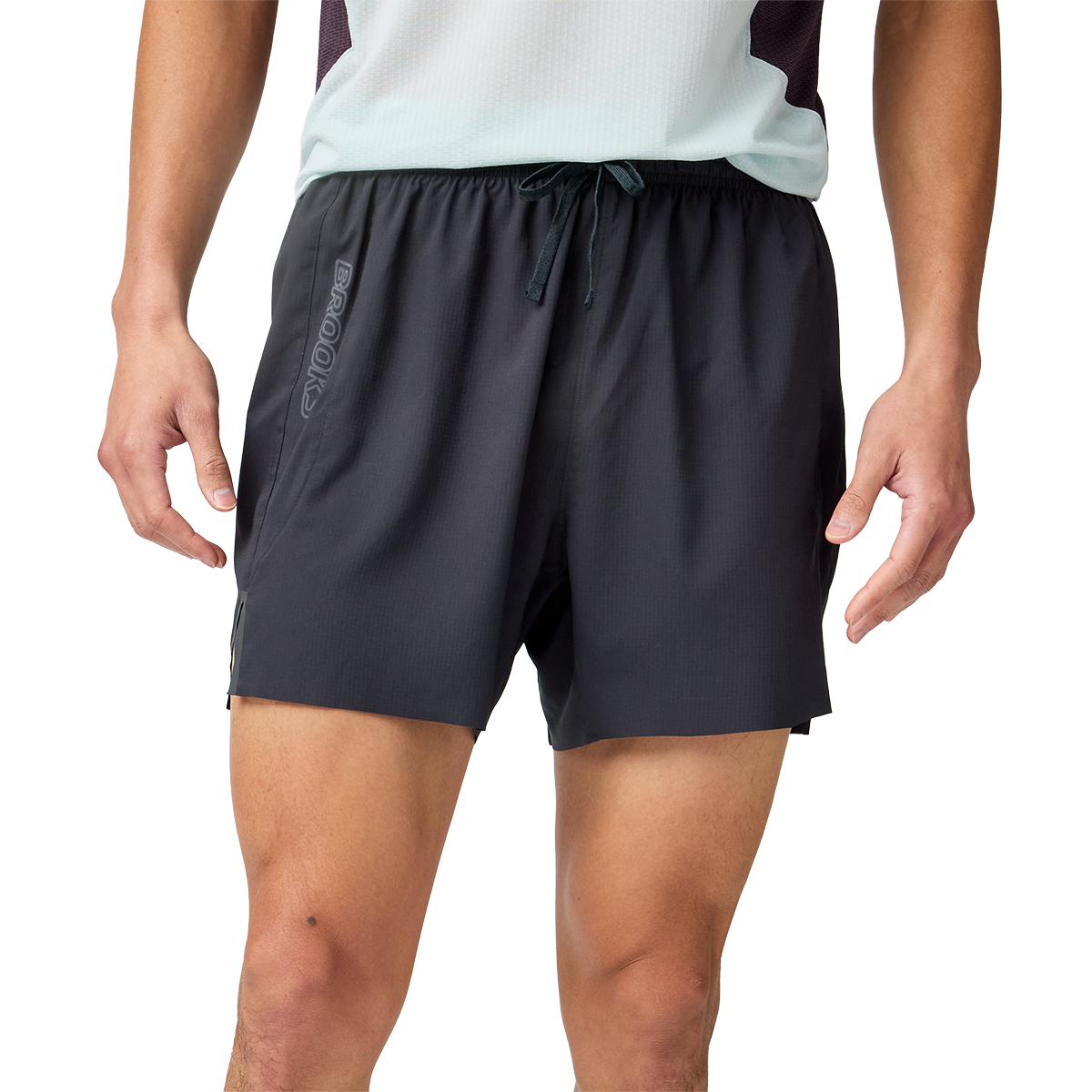 Brooks Cascadia Short — Atomic Blue — Size XSmall — Detail View