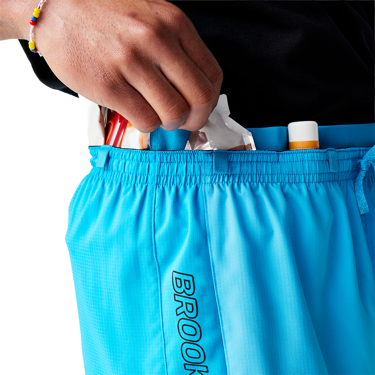 Brooks Cascadia Short — Atomic Blue — Size XSmall — Back View