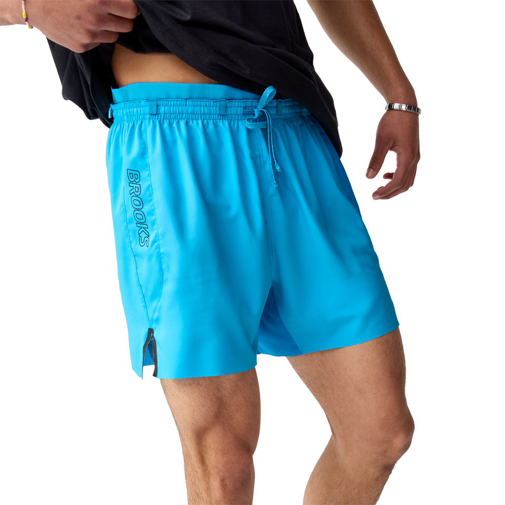 Brooks Cascadia Short — Atomic Blue — Size XSmall — Front View