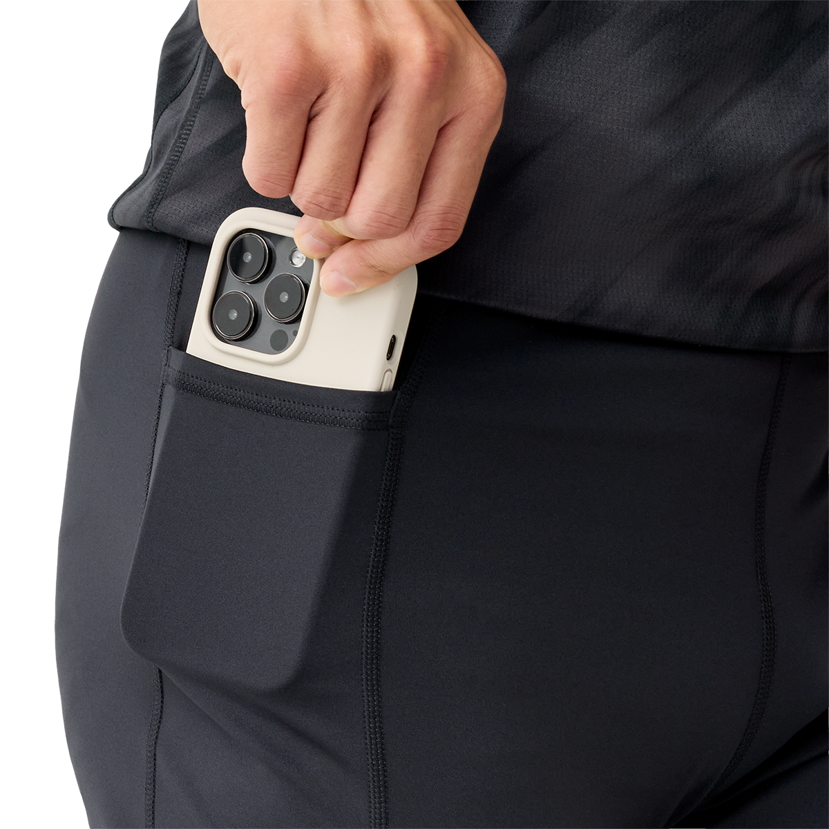 Brooks Dash Half Tight — Black - Mint — Size Small — Back View