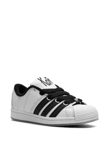 adidas X Korn Supermodified Sneakers — White/Black — Size US M 6 - US W 7.5 — Top View