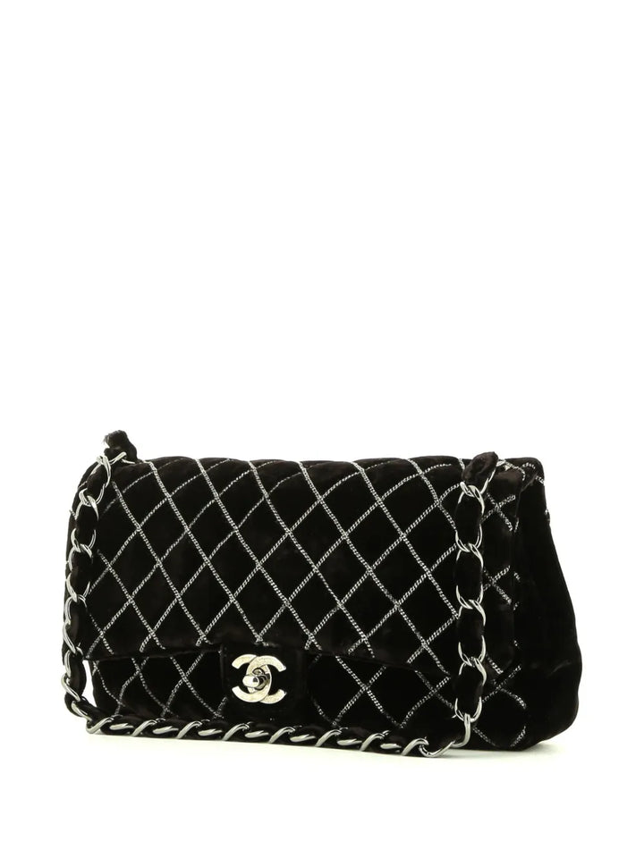 Chanel Pre Owned 2010S Timeless Velvet Shoulder Bag — Same as shown — Size One Size — Top View