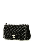 Chanel Pre Owned 2010S Timeless Velvet Shoulder Bag — Same as shown — Size One Size — Top View