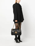 Dolce Gabbana Medium Devotion Soft Leather Shoulder Bag — Same as shown — Size One Size — Side View