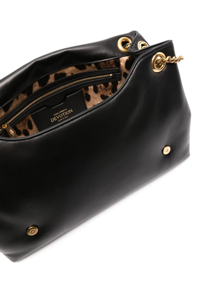 Dolce Gabbana Medium Devotion Soft Leather Shoulder Bag — Same as shown — Size One Size — Detail View