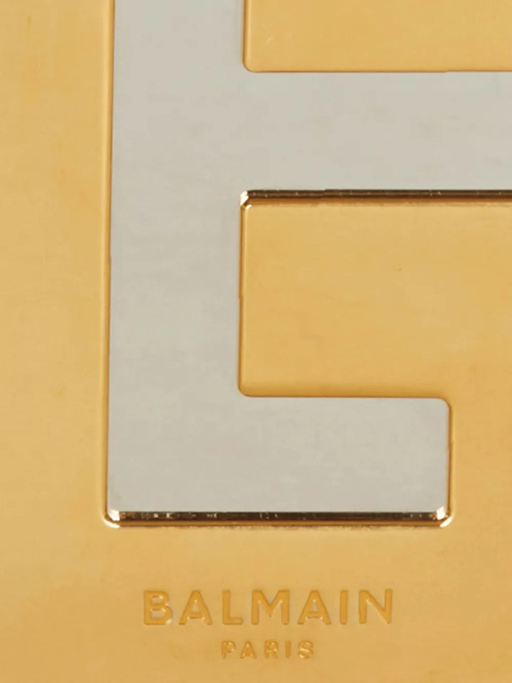 Balmain Logo Plaque Metal Clutch Bag — Same as shown — Size One Size — Lifestyle View