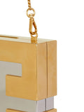 Balmain Logo Plaque Metal Clutch Bag — Same as shown — Size One Size — Top View