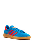adidas Handball Spezial Suede Sneakers — Blue/Light Red — Size US M 3.5 - US W 5 — Side View