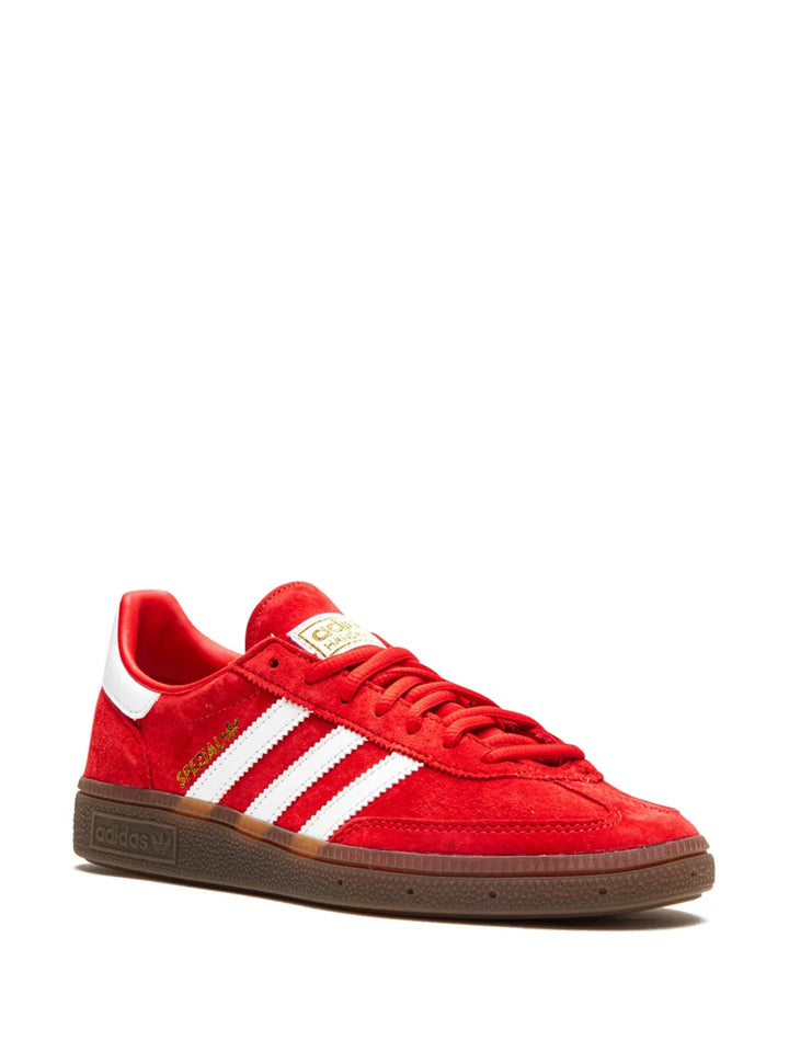 adidas Handball Spezial Suede Sneakers — Red — Size US M 11 - US W 12.5 — Side View