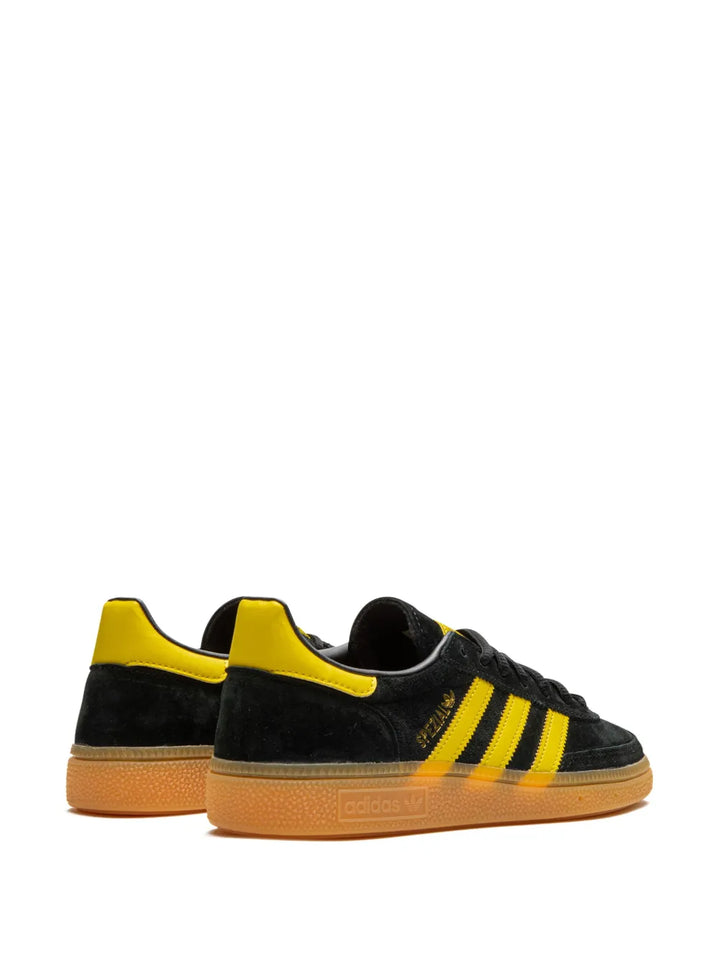 adidas Handball Spezial Suede Sneakers — Black/Yellow — Size US M 10 - US W 11.5 — Back View