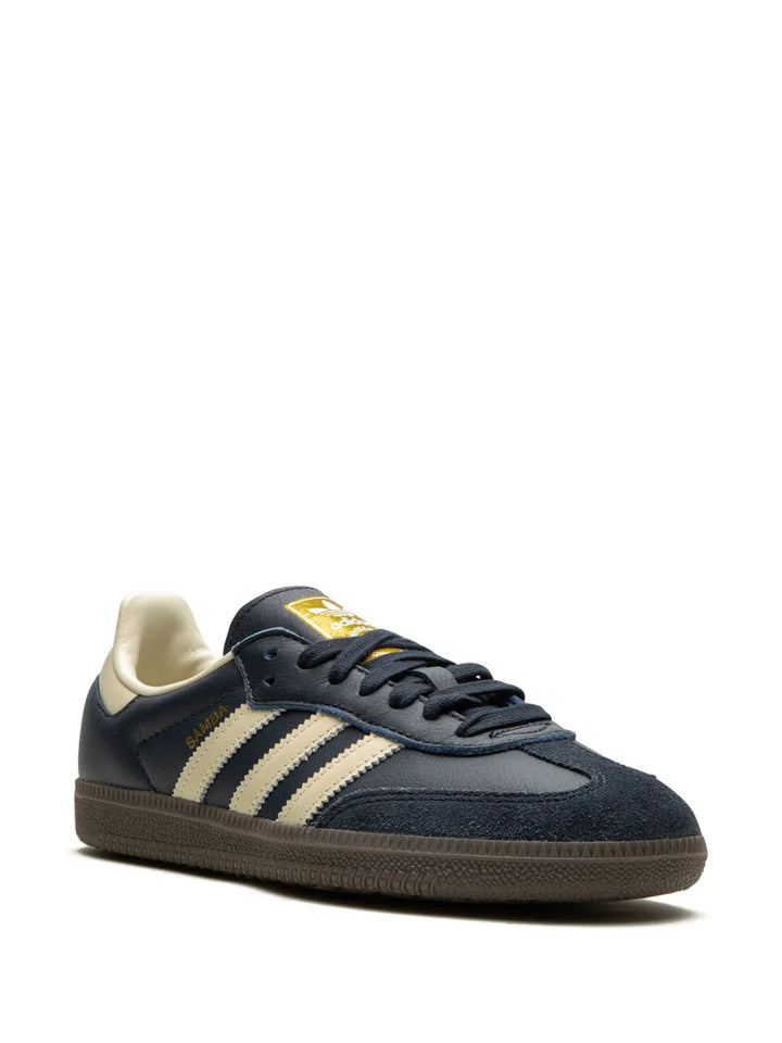 adidas Samba Og Night Navy/Cream White Sneakers — Navy Blue/Cream White — Size US M 11 - US W 12.5 — Side View