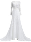 Tadashi Shoji Holden Embroidered Mermaid Gown — White/ Red/ Ivory — Size XS — Front View