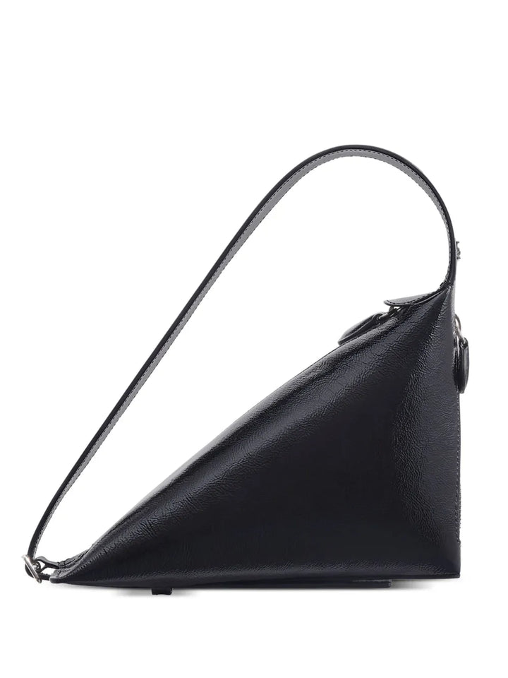 Courreges One Naplack Leather Shoulder Bag — Same as shown — Size One Size — Front View