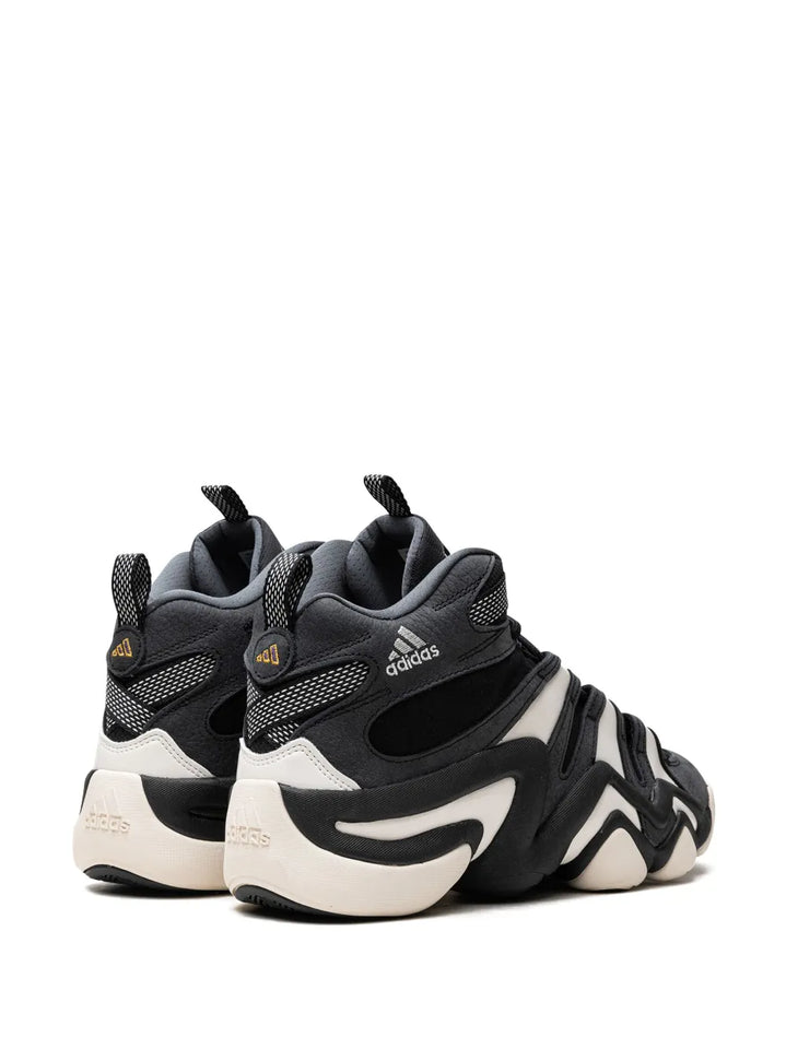 adidas Crazy 8 Black/White Sneakers — Black/White — Size US M 10.5 - US W 12 — Back View