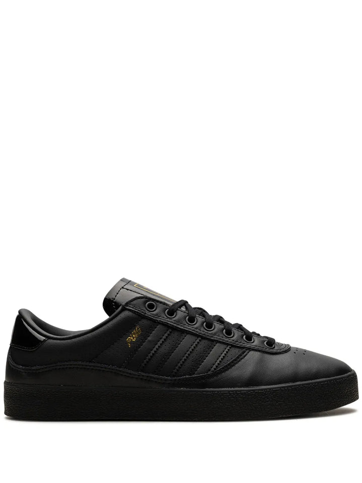 adidas Puig Indoor Black Out Sneakers — Black — Size US M 6.5 - US W 8 — Front View
