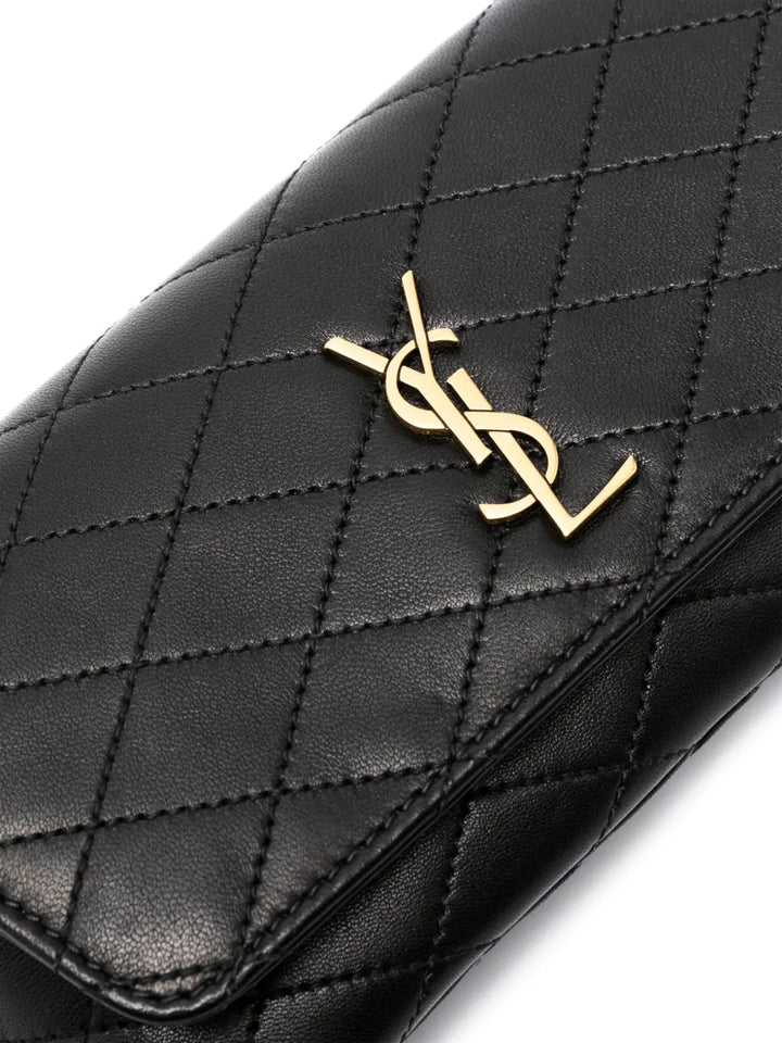Saint Laurent Gaby Quilted Phone Case Bag — Same as shown — Size One Size — Top View