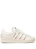 adidas X Rich Mnisi Superstar Pride Sneakers — Cream White — Size US M 9 - US W 10.5 — Front View