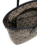Tory Burch Small T Monogram Zip Tote Bag — Same as shown — Size One Size — Detail View