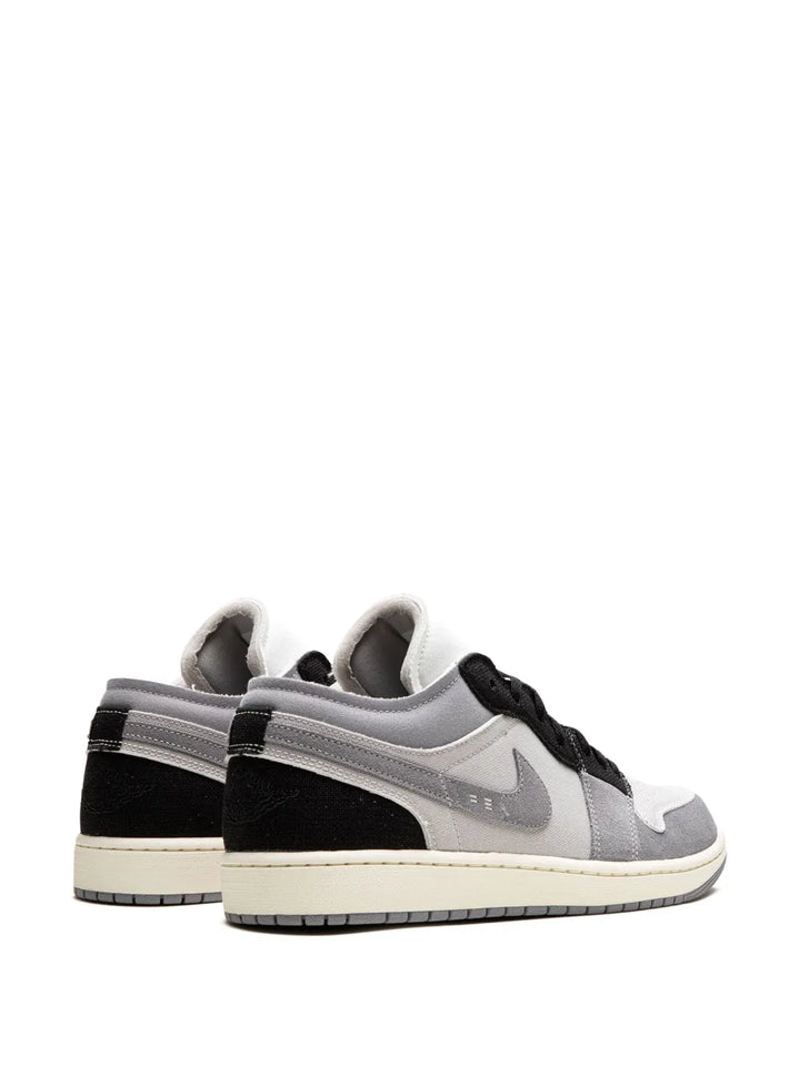 Air Jordan 1 Low Se Craft Cement Grey Sneakers — Black/Grey — Size US M 9.5 - US W 11 — Back View