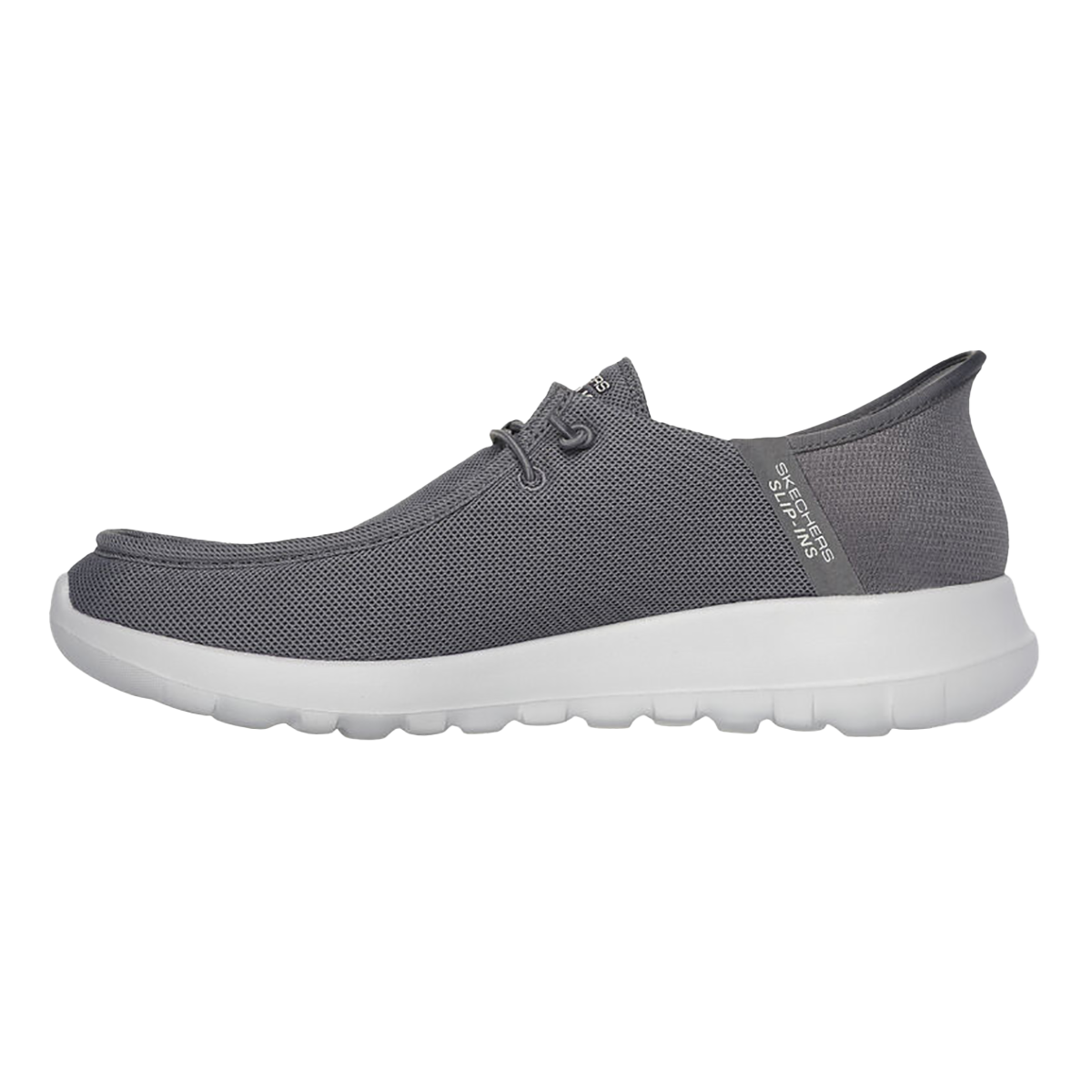 Skechers Go Walk Max - Beach Casual — Grey — Size D — Width 7 — Lifestyle View