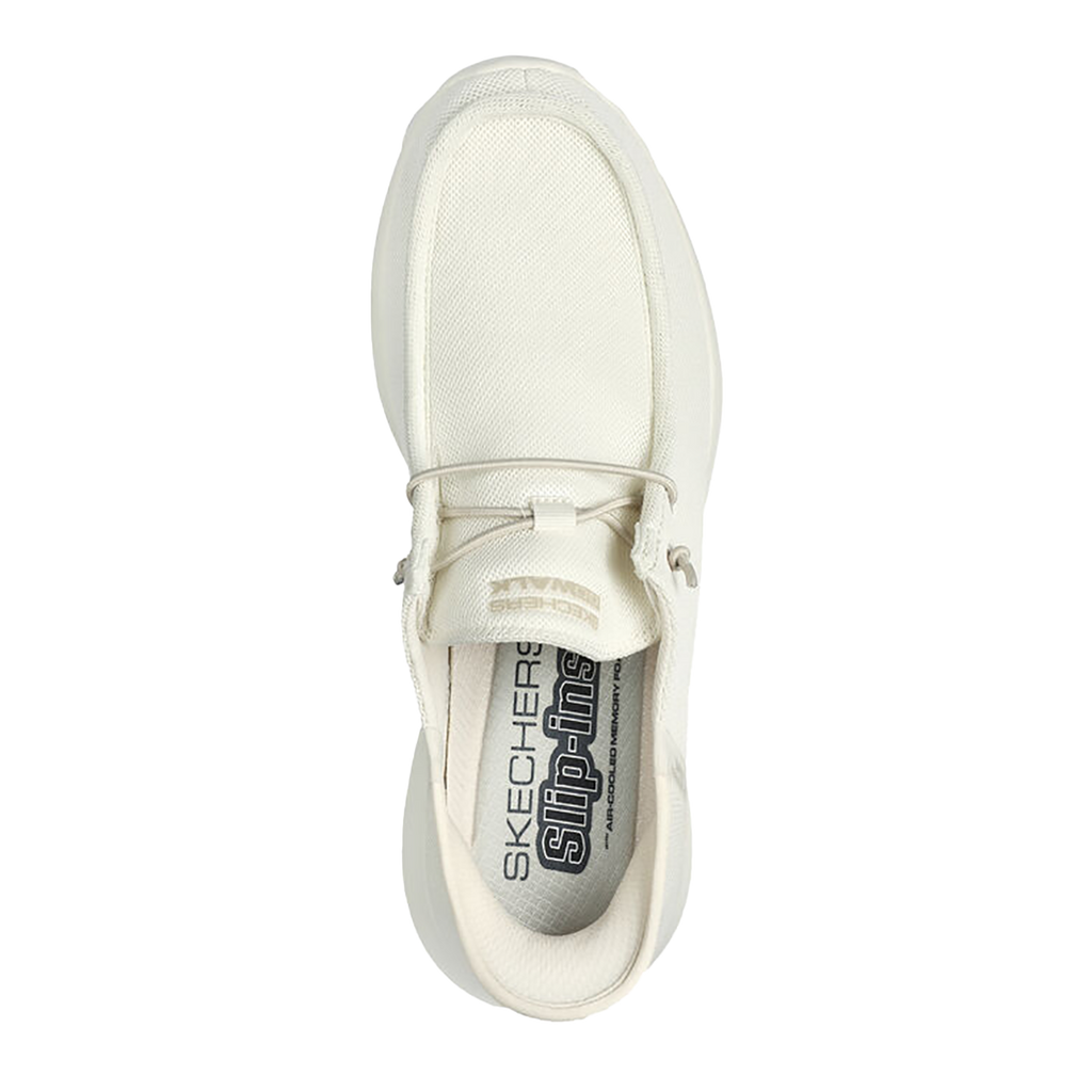 Skechers Go Walk Max - Beach Casual — Grey — Size D — Width 7 — Back View