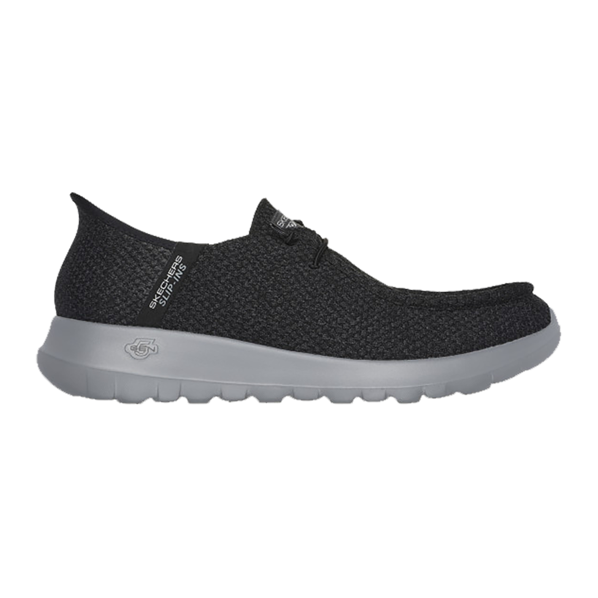 Skechers Go Walk Max - Halycon — Black And Grey Textile — Size D — Width 8 — Alternate View 9