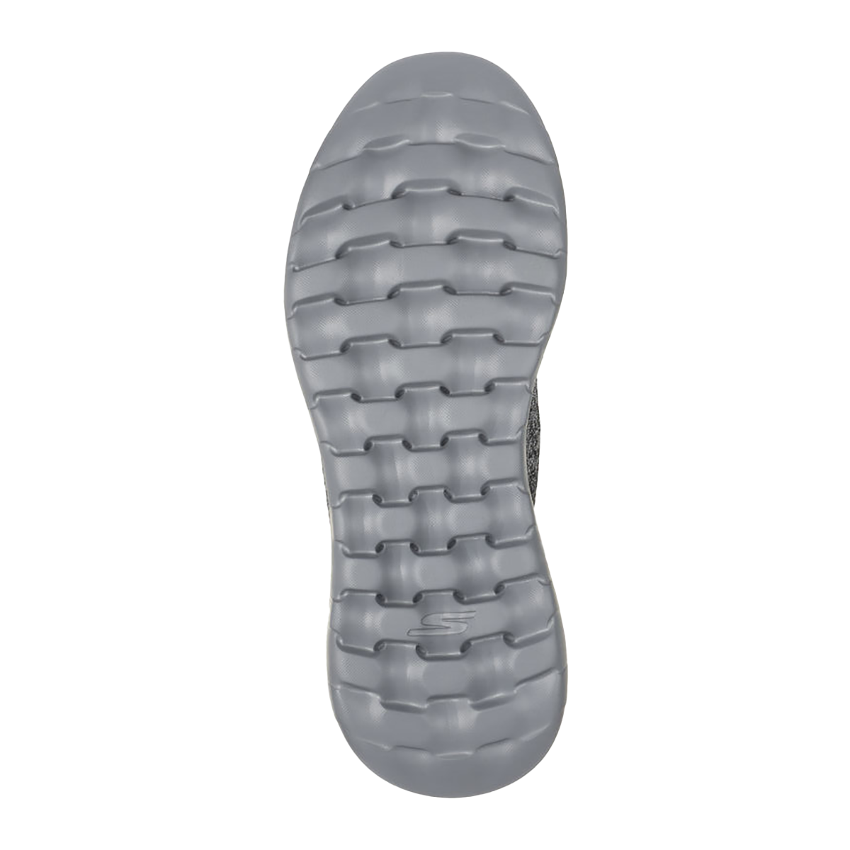 Skechers Go Walk Max - Halycon — Black And Grey Textile — Size D — Width 8 — Top View