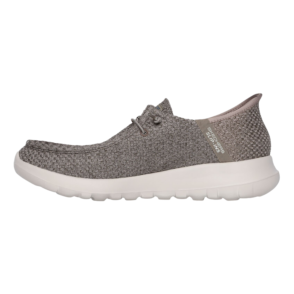 Skechers Go Walk Max - Halycon — Black And Grey Textile — Size D — Width 8 — Lifestyle View