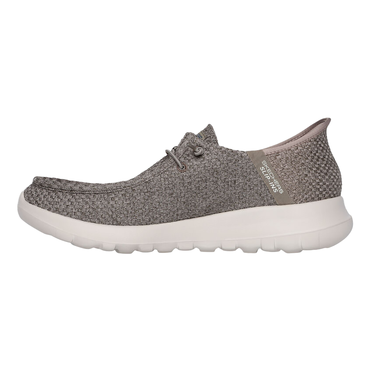 Skechers Go Walk Max - Halycon — Black And Grey Textile — Size D — Width 8 — Lifestyle View