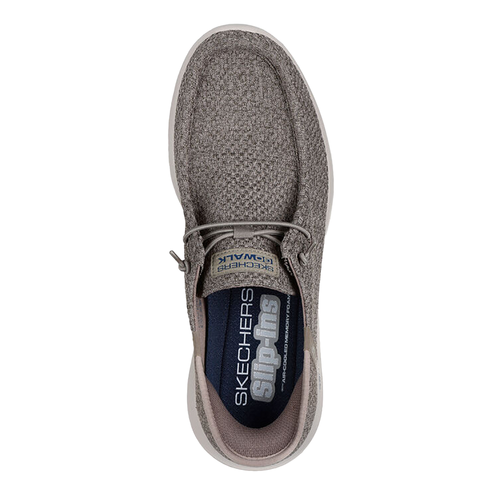 Skechers Go Walk Max - Halycon — Black And Grey Textile — Size D — Width 8 — Alternate View 7