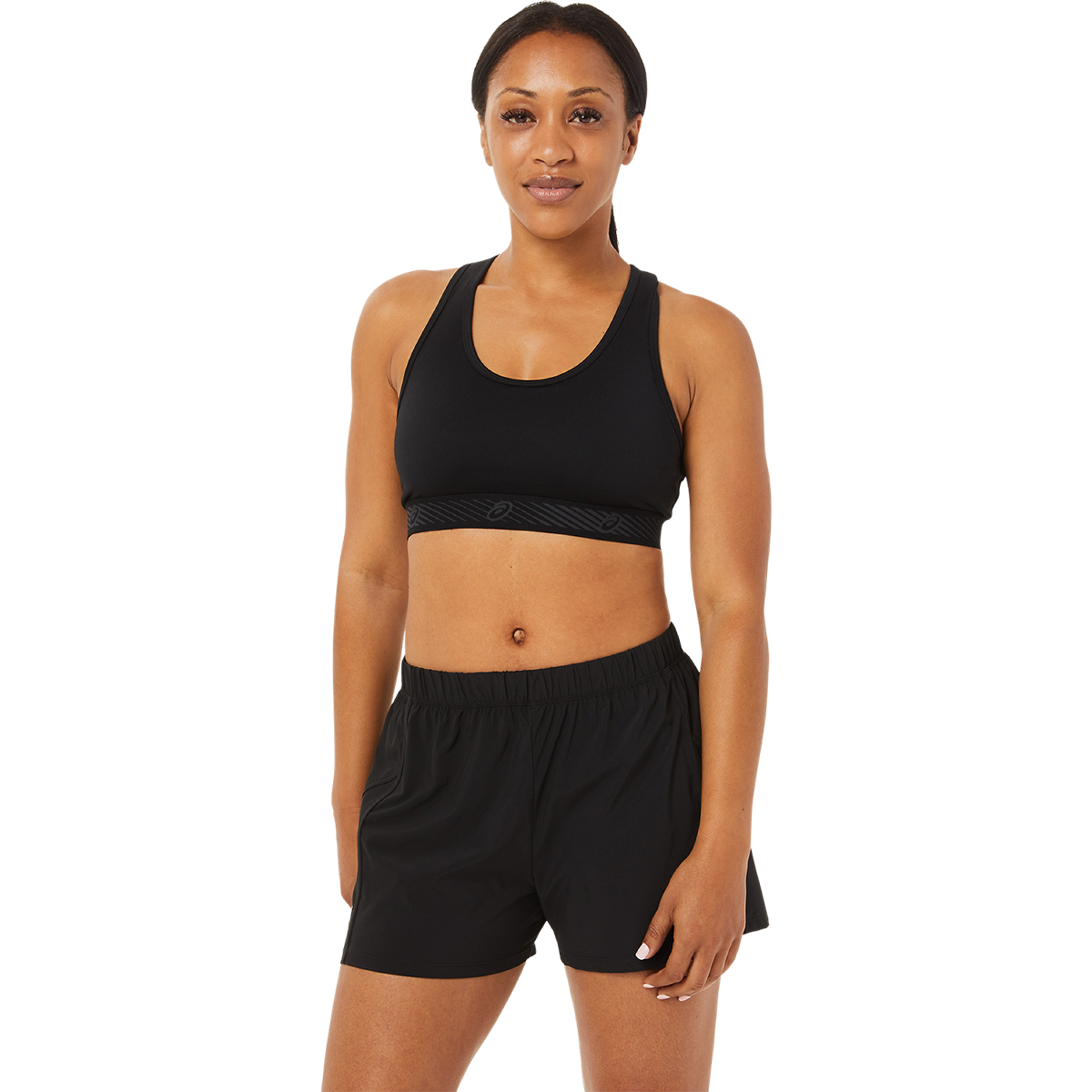 Asics Circuit II Bra — Team Navy — Size Small — Front View