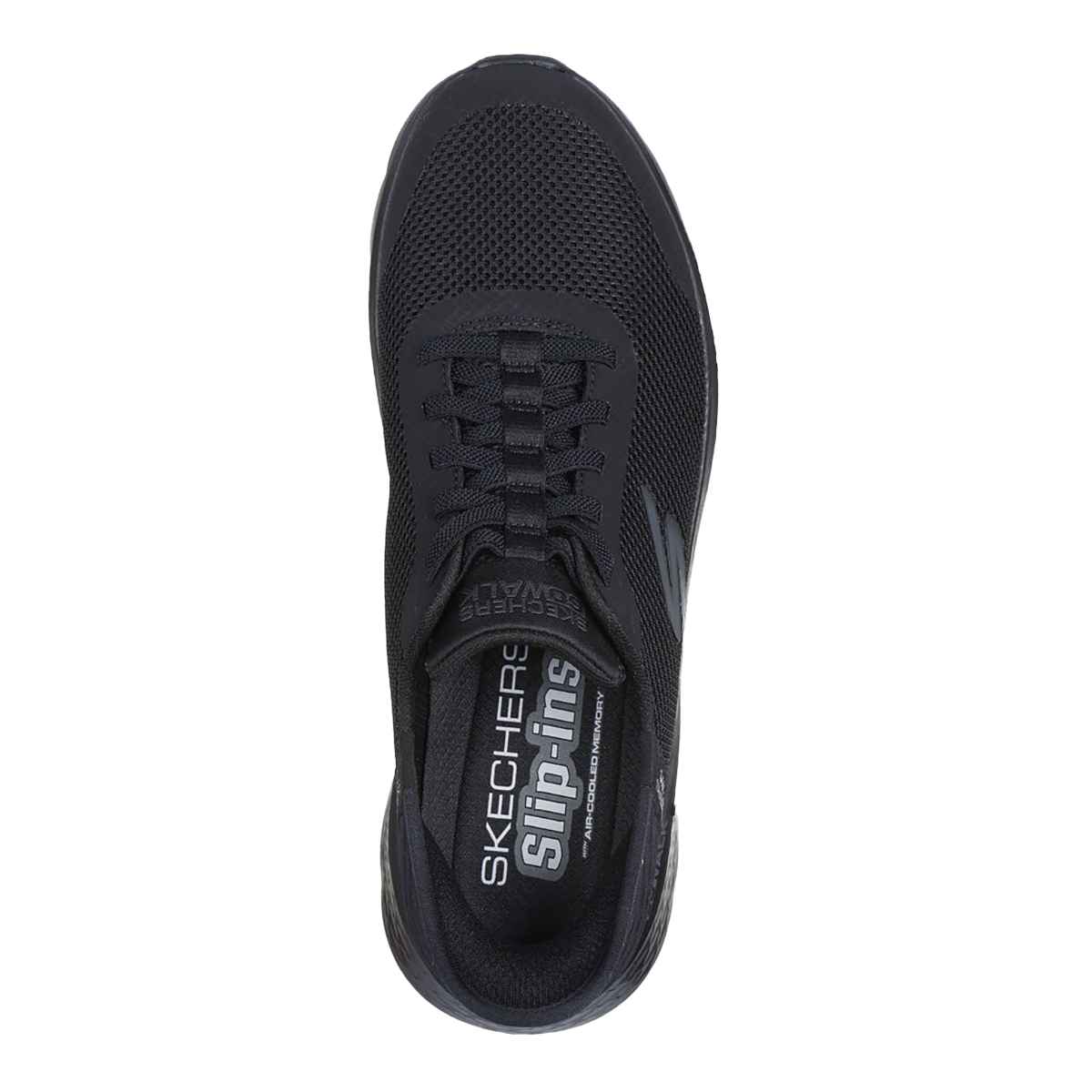 Skechers Go Walk Flex - Hands Up — Black Textile - Synthetic — Size D — Width 9 — Back View
