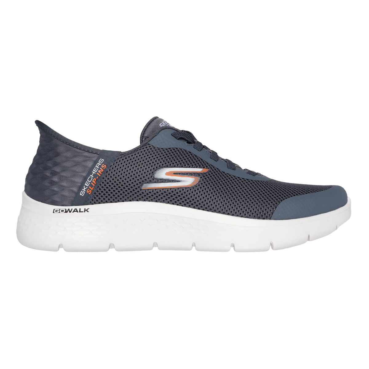 Skechers Go Walk Flex - Hands Up — Black Textile - Synthetic — Size D — Width 9 — Detail View