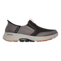 Skechers Go Walk Outdoor - Andes — Brown Textile - Leather — Size 2E — Width 8 — Front View