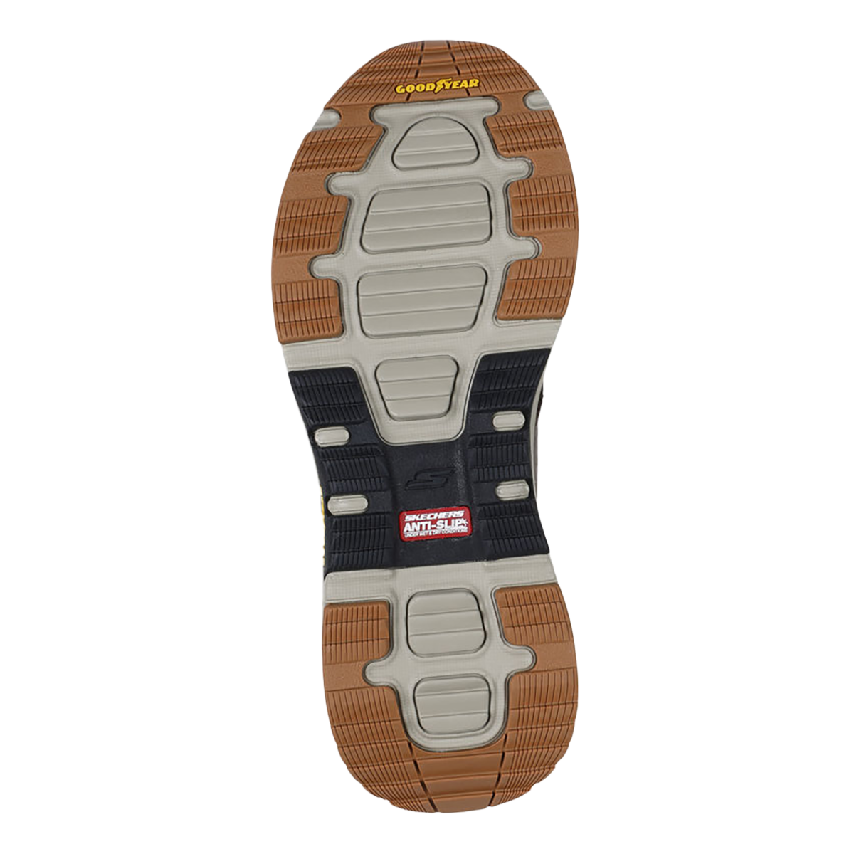 Skechers Go Walk Outdoor - Andes — Brown Textile - Leather — Size 2E — Width 8 — Top View