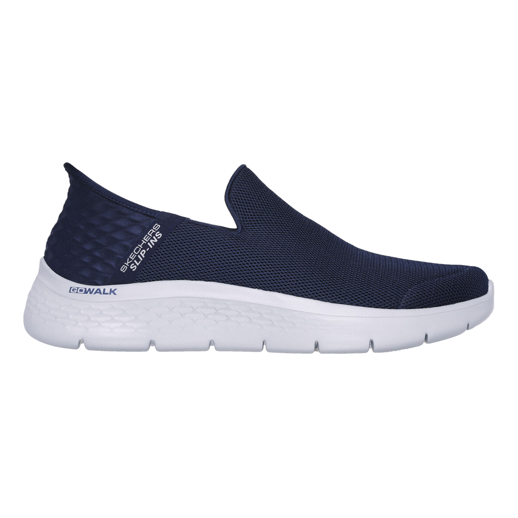 Go Walk Flex - No Hands — Navy — Size 2E — Width 8 — Detail View