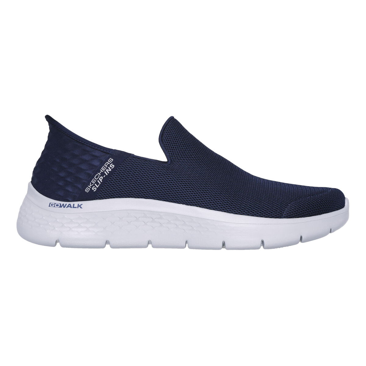 Go Walk Flex - No Hands — Navy — Size 2E — Width 8 — Detail View