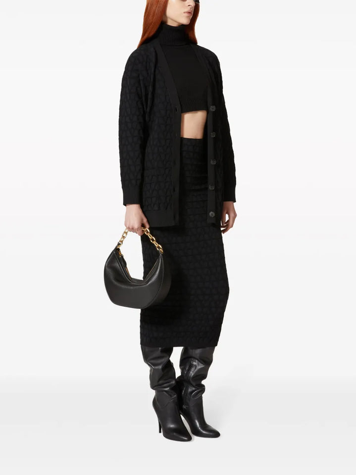 Valentino Garavani Small Vlogo Moon Shoulder Bag — Same as shown — Size One Size — Side View
